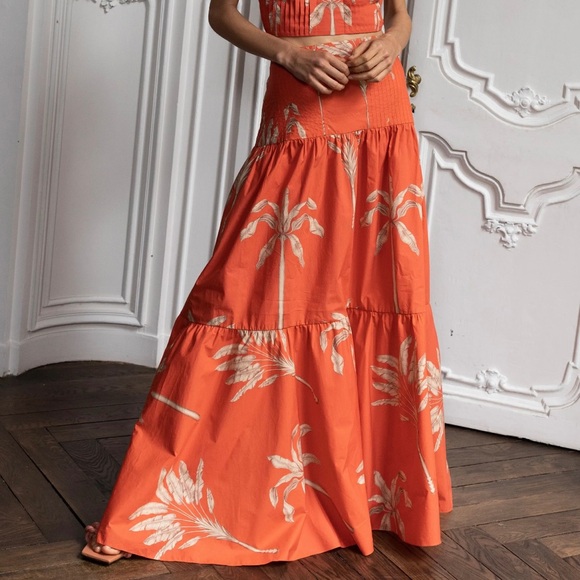 Johanna Ortiz Floral Print Top and Skirt Set - Picture 3 of 4